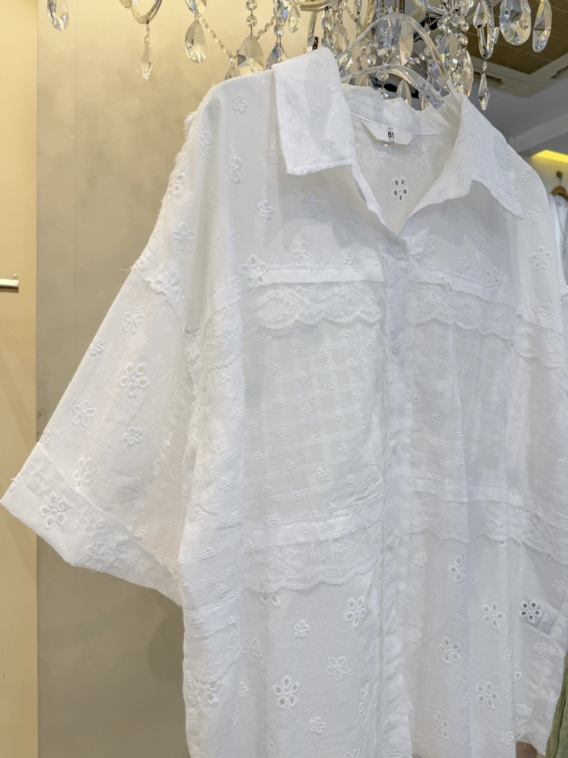 81 MARKET-L韓國直郵實拍女裝新品推薦26夏季襯衫蕾絲衫81 MARKET-L襯衫/蕾絲衫