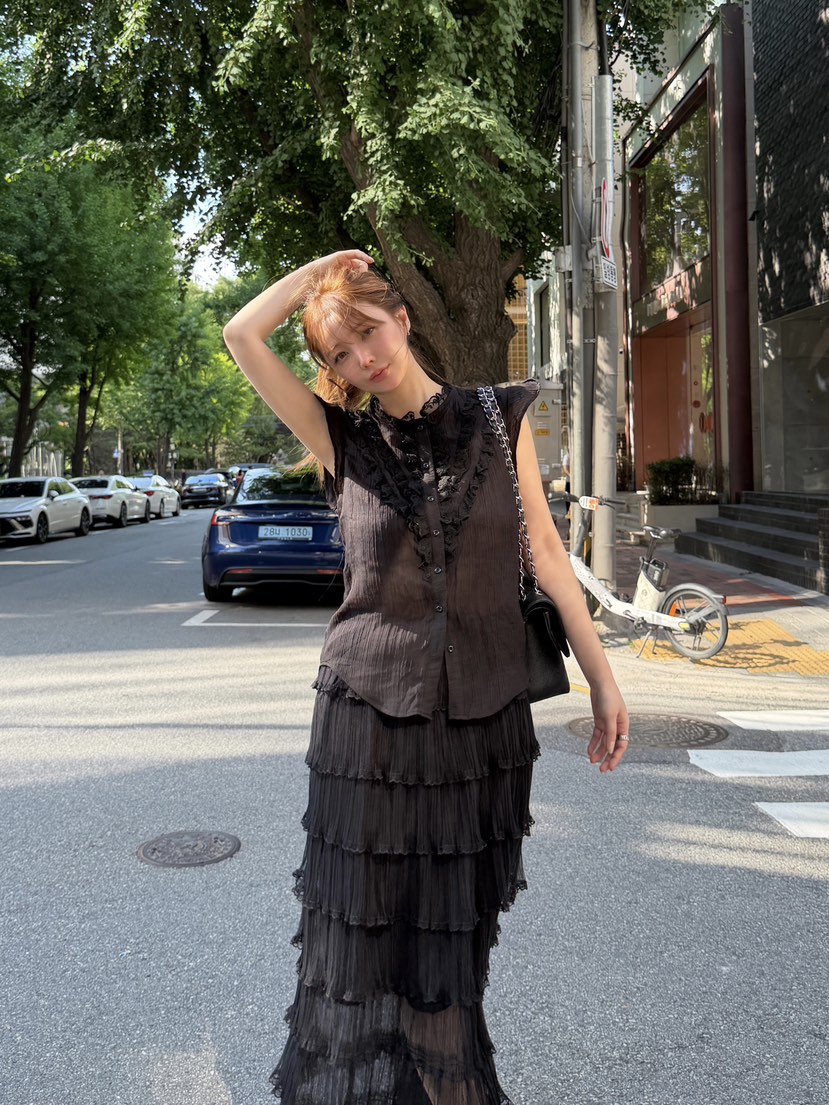 81 MARKET-L韓國東大門直郵女士新品時尚推薦襯衫蕾絲衫81 MARKET-L襯衫/蕾絲衫