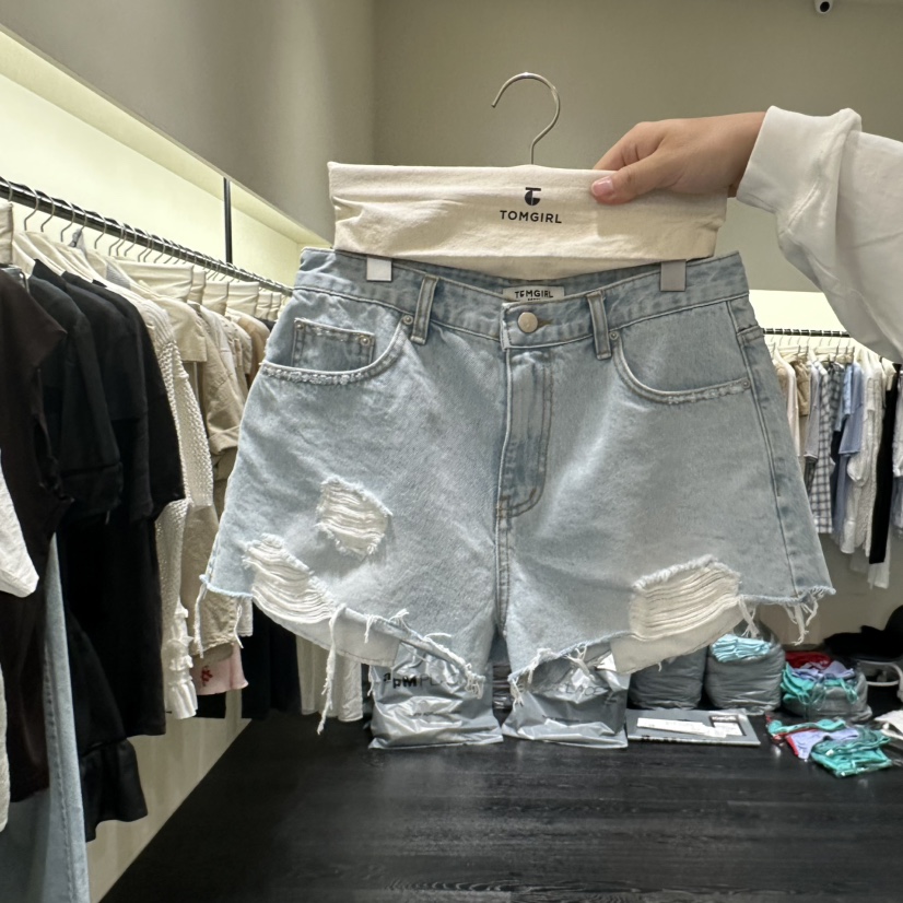 TOMGIRL韓國直郵實拍女士新品人氣時尚熱賣休閑推薦26夏季短褲TOMGIRL短褲圖色1