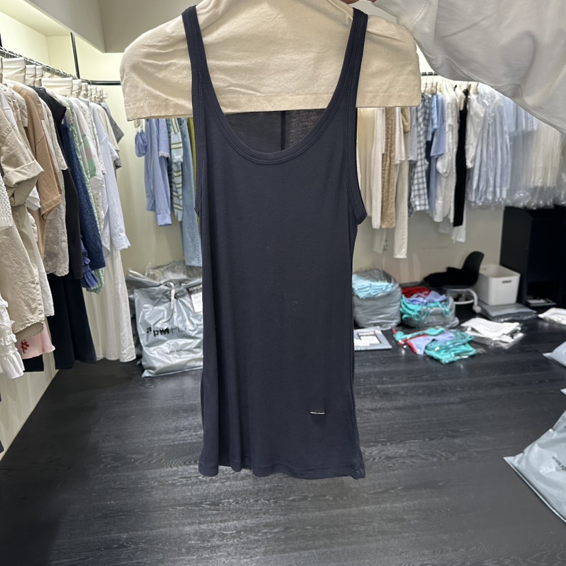 TOMGIRL韓國代購女裝新品26夏季休閑熱賣時尚人氣吊帶背心TOMGIRL吊帶/背心圖色1墨色
