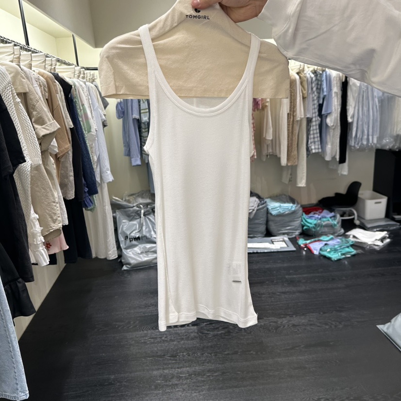 TOMGIRL韓國代購女裝新品26夏季休閑熱賣時尚人氣吊帶背心TOMGIRL吊帶/背心圖色2
