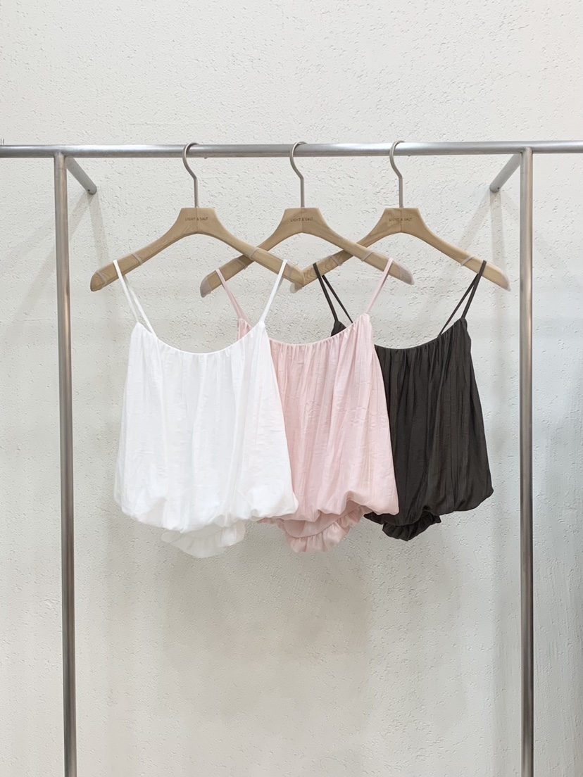 LIGHT AND SALT韓國代購女裝新品26夏季休閑時尚吊帶背心LIGHT AND SALT吊帶/背心