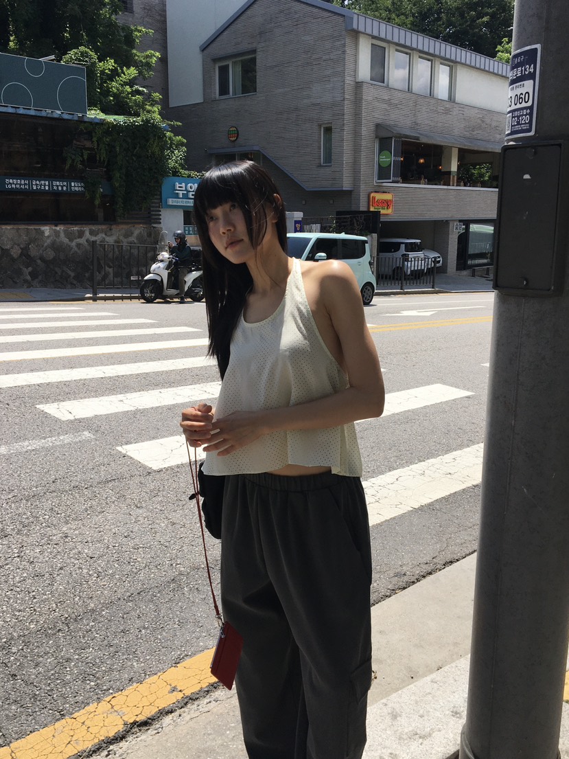 BAKING POWDER東大門實拍韓國女裝新品休閑吊帶背心圓點BAKING POWDER吊帶/背心