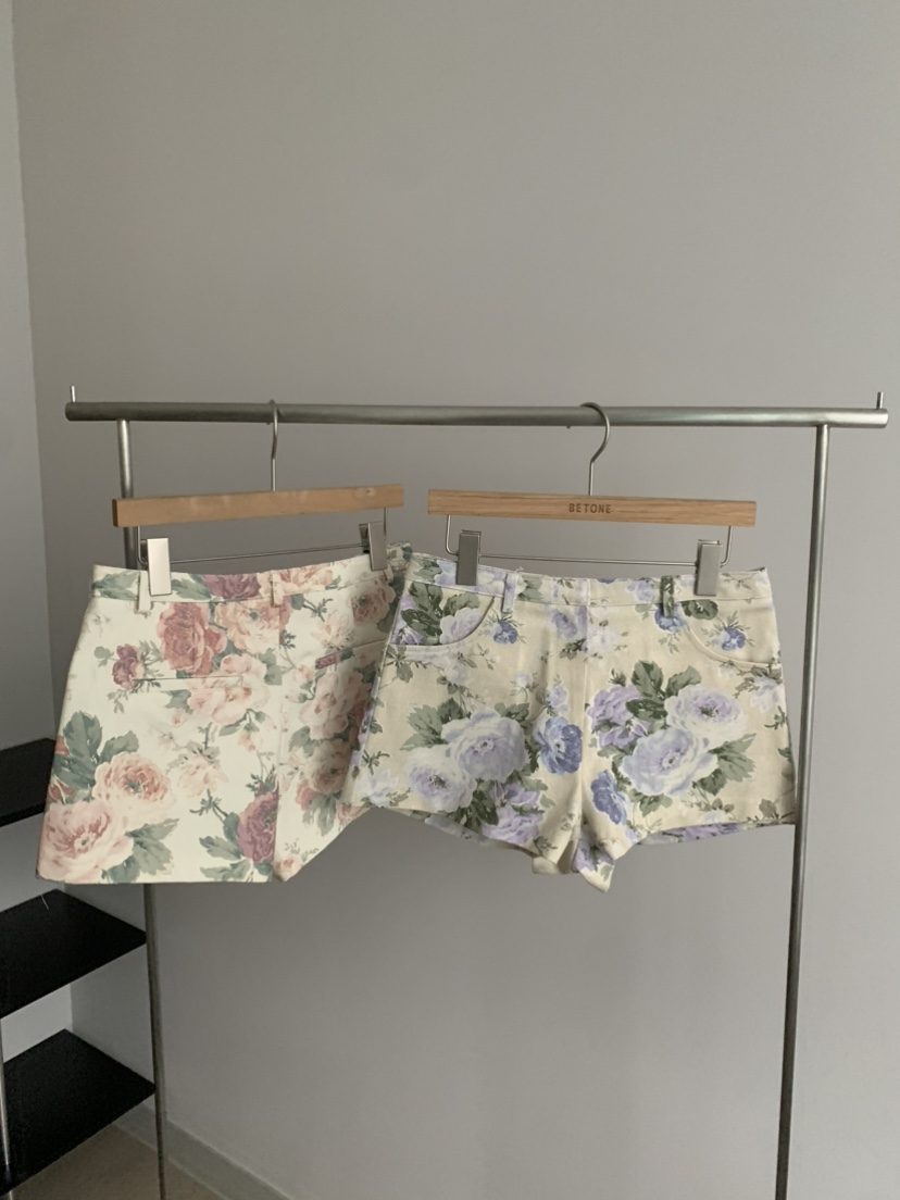 BETONE韓國東大門代購女士新款熱賣時尚26夏季推薦短褲花朵BETONE短褲