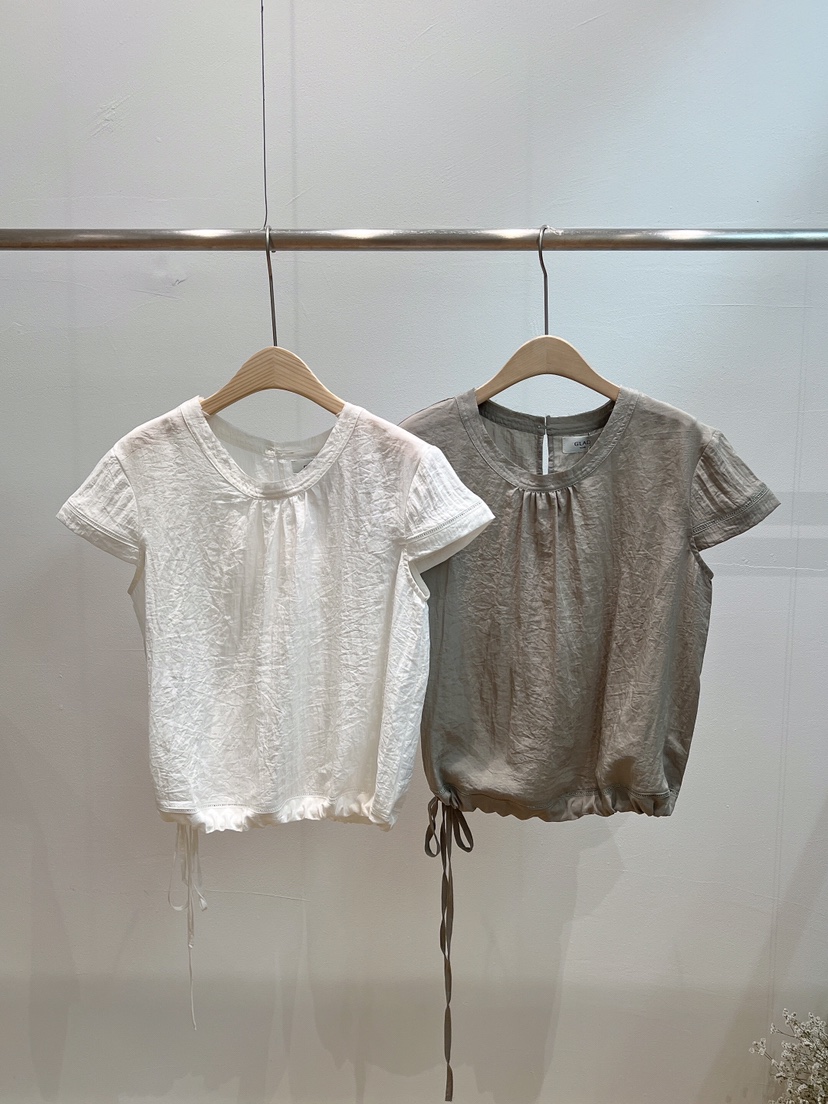 GLAD SOME韓國直郵女士新品時尚人氣熱賣休閑襯衫蕾絲衫GLAD SOME襯衫/蕾絲衫圖色2左二色