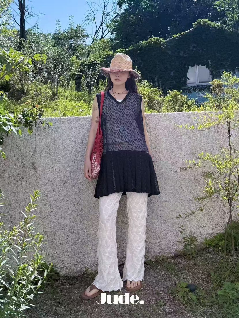 HEYJUDE韓國東大門代購女士新款時尚26夏季推薦連衣裙透明HEYJUDE連衣裙