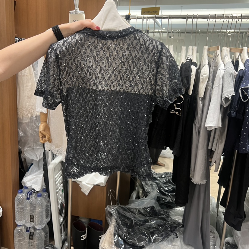 OGI韓國直郵女裝新品時尚26夏季人氣推薦休閑熱賣襯衫蕾絲衫FLat OGI襯衫/蕾絲衫