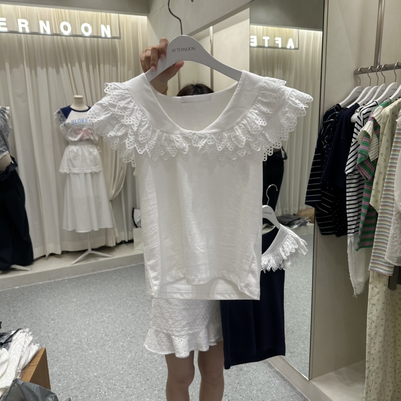 AFTERNOON韓國直郵女裝新款休閑熱賣26夏季人氣時尚推薦T恤AFTERNOONT恤圖色1