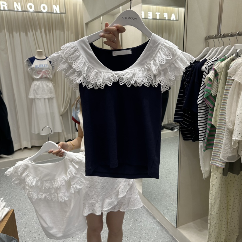 AFTERNOON韓國直郵女裝新款休閑熱賣26夏季人氣時尚推薦T恤AFTERNOONT恤圖色2