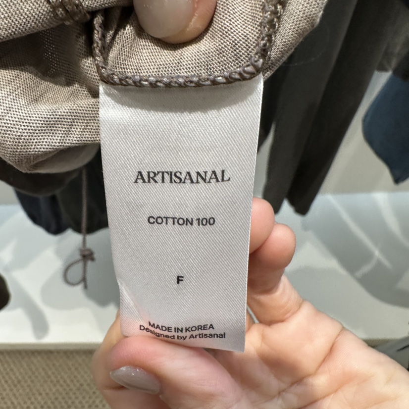 ARTISANAL韓國直郵女士新品推薦熱賣人氣時尚長袖T恤拉鏈ARTISANAL長袖T恤