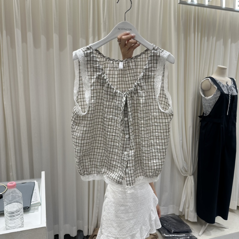 AFTERNOON韓國東大門直郵女士新品人氣休閑26夏季吊帶背心AFTERNOON吊帶/背心圖色2