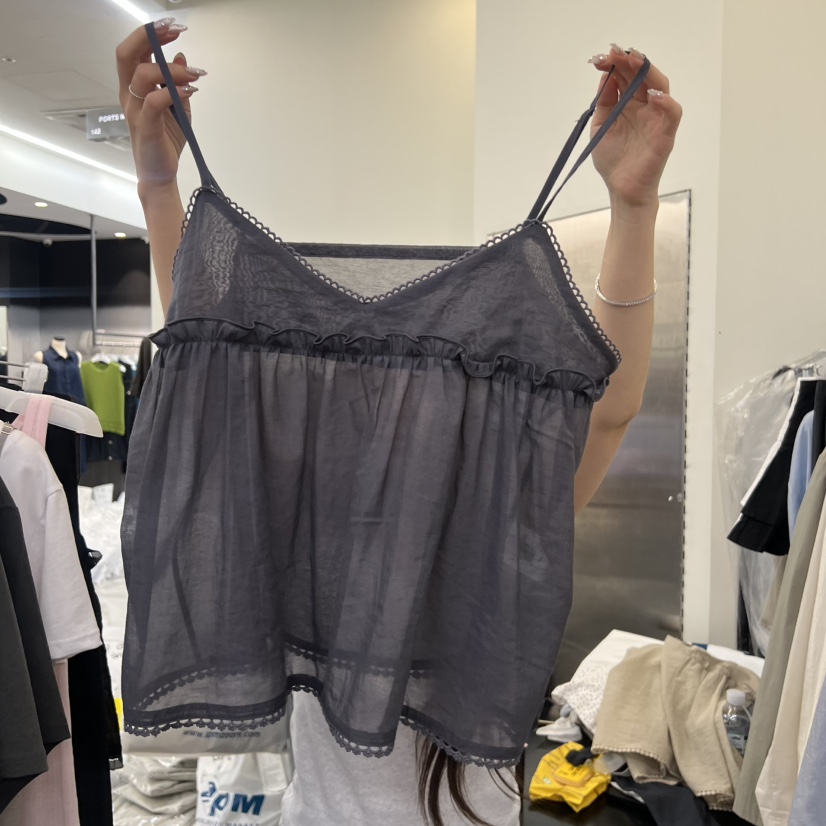 PORTS MOSS東大門實拍韓國女士新品熱賣吊帶背心絲綢無袖PORTS_MOSS吊帶/背心圖色2