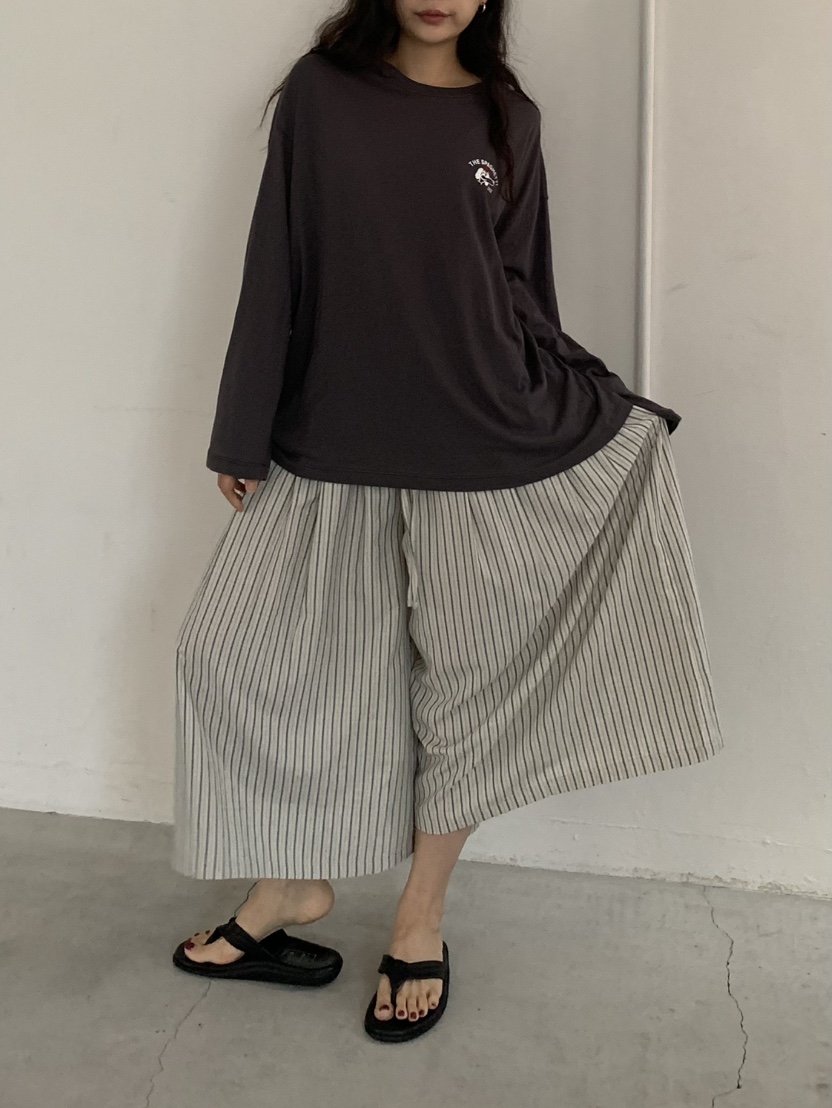 SPAGHETTI韓國直郵女裝新款26夏季推薦休閑人氣時尚長袖T恤spaghetti長袖T恤圖色2