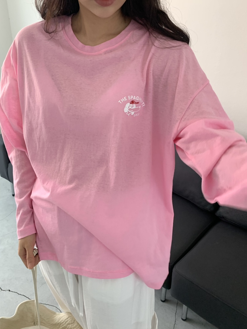 SPAGHETTI韓國直郵女裝新款26夏季推薦休閑人氣時尚長袖T恤spaghetti長袖T恤圖色5