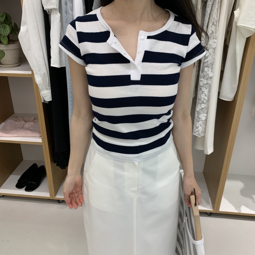ALOT韓國東大門代購女士新款休閑熱賣26夏季推薦時尚人氣T恤A LOTT恤圖色2