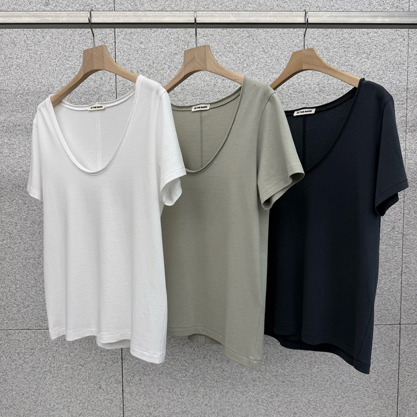 AT THE BAGEL韓國直郵實拍女士新品26夏季休閑熱賣時尚T恤AT THE BAGELT恤