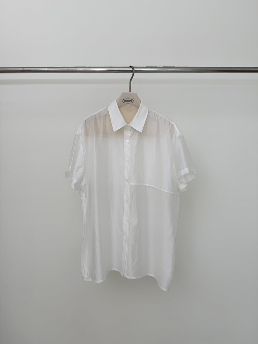 ONE MONE東大門實拍韓國女裝新品推薦熱賣休閑襯衫蕾絲衫ONE MONE襯衫/蕾絲衫圖色1