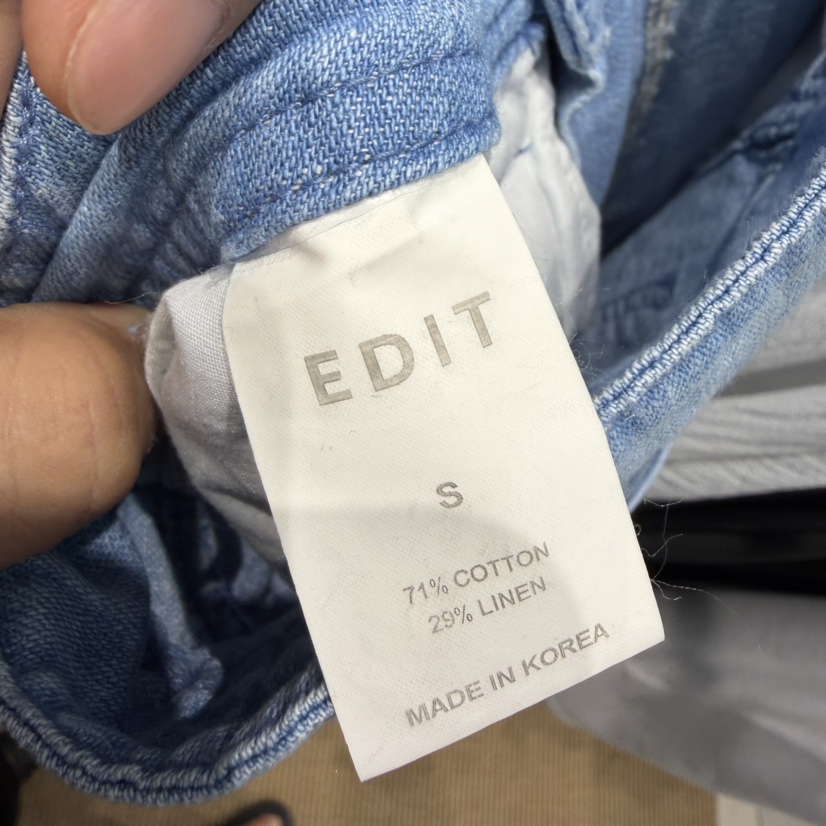 EDIT韓國直郵實拍女士新款時尚人氣推薦熱賣26夏季牛仔褲EDIT牛仔褲
