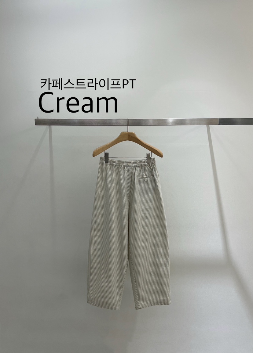 ONESTASTE韓國直郵女裝新款休閑時尚熱賣人氣26夏季休閑褲條紋TASTE/ONESTASTE休閑褲圖色1