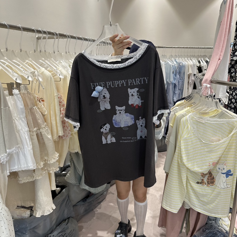 MIMME/LOOKK韓國東大門代購女士新款時尚26夏季熱賣人氣T恤MIMME/LOOKKT恤圖色2