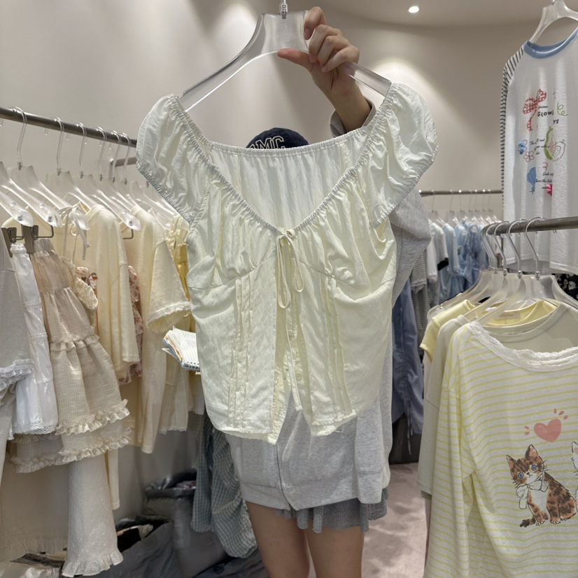MIMME/LOOKK東大門實拍韓國女裝新款時尚熱賣吊帶背心提花MIMME/LOOKK吊帶/背心圖色4奶油色