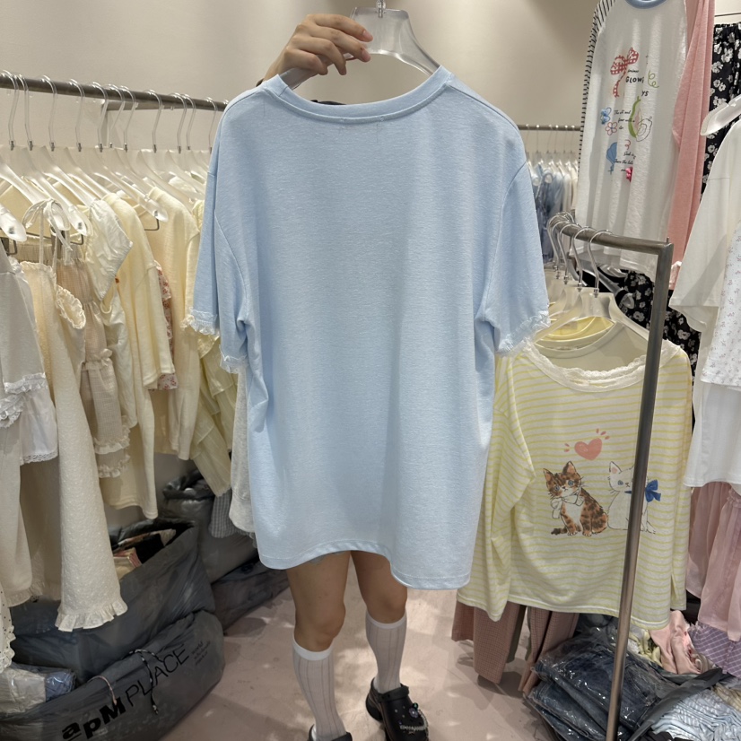 MIMME/LOOKK韓國東大門代購女裝新品時尚推薦人氣熱賣T恤MIMME/LOOKKT恤