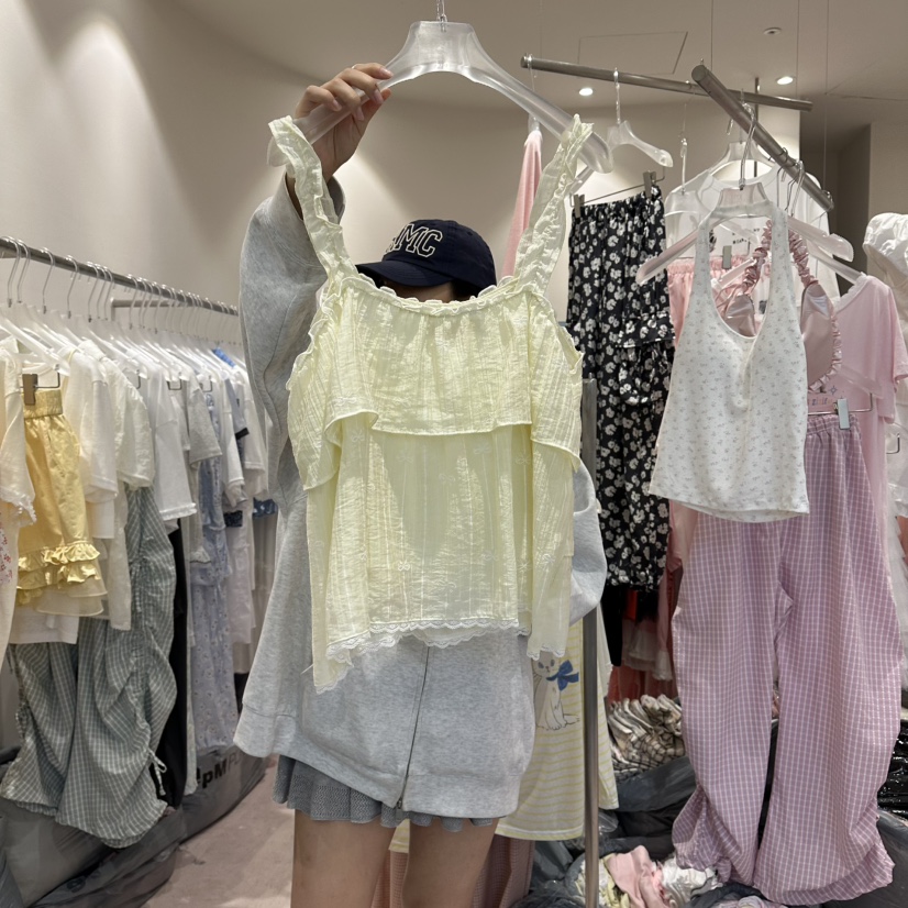 MIMME/LOOKK韓國代購女士新款熱賣推薦人氣吊帶背心無袖MIMME/LOOKK吊帶/背心