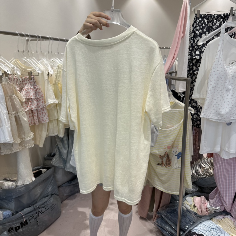 MIMME/LOOKK韓國代購女裝新款推薦26夏季熱賣休閑時尚T恤MIMME/LOOKKT恤