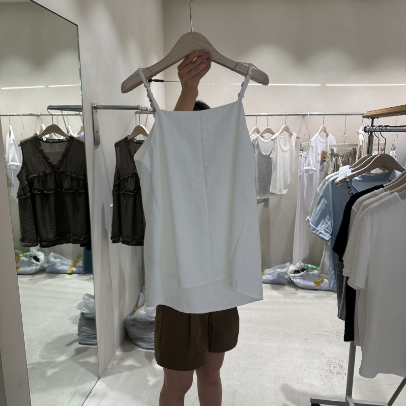 Color B韓國直郵實拍女裝新品時尚休閑26夏季推薦吊帶背心Color B吊帶/背心