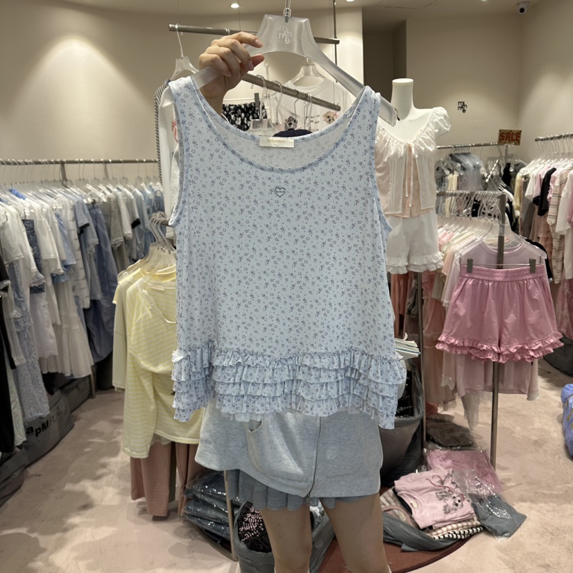 MIMME/LOOKK韓國東大門代購女士新款26夏季吊帶背心不含內搭MIMME/LOOKK吊帶/背心圖色2