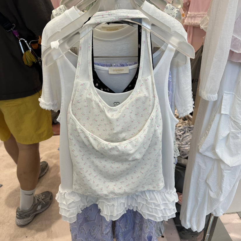 MIMME/LOOKK韓國直郵實拍女士新品人氣推薦熱賣吊帶背心MIMME/LOOKK吊帶/背心