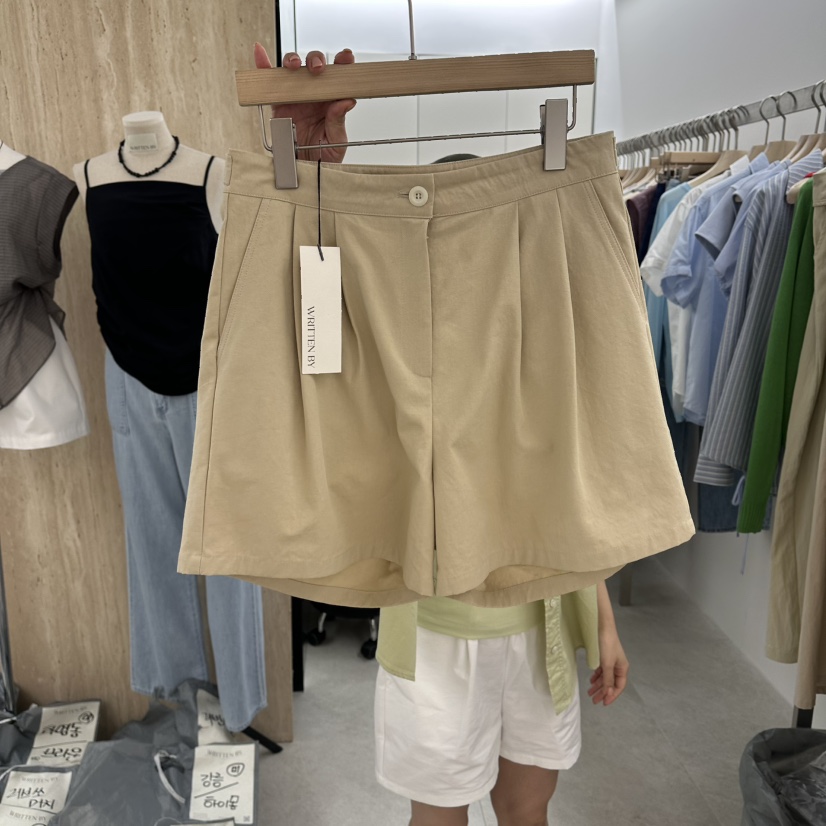 WRITTEN BY韓國代購女士新款26夏季推薦時尚熱賣人氣短褲WRITTEN BY短褲圖色2