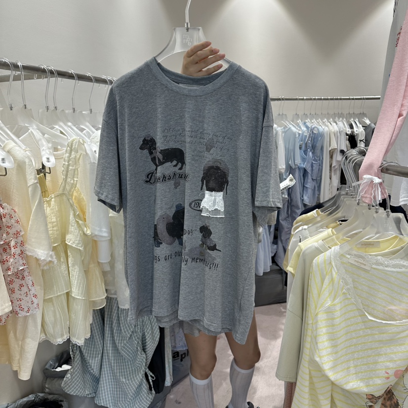 MIMME/LOOKK韓國東大門代購女士新品時尚熱賣推薦人氣T恤MIMME/LOOKKT恤圖色2