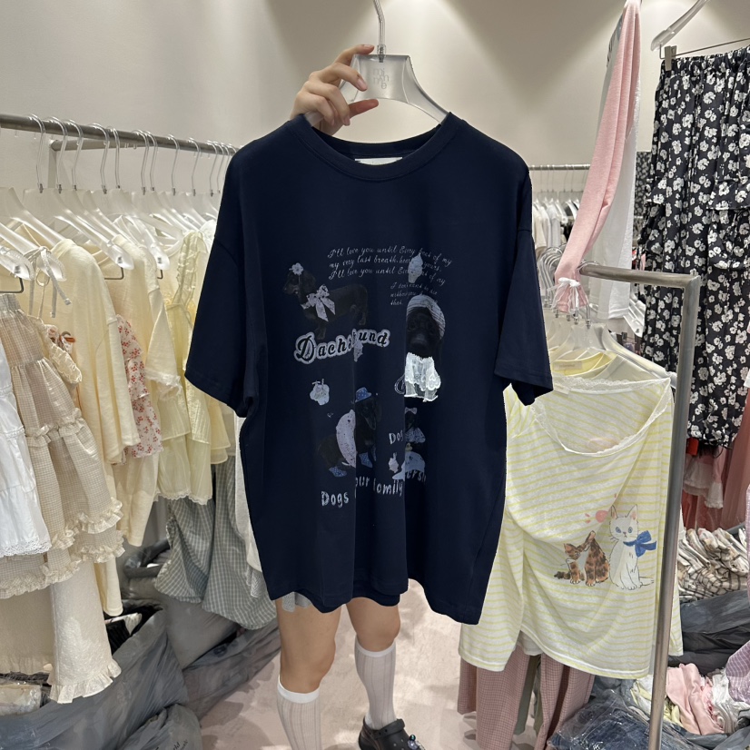 MIMME/LOOKK韓國東大門代購女士新品時尚熱賣推薦人氣T恤MIMME/LOOKKT恤圖色3