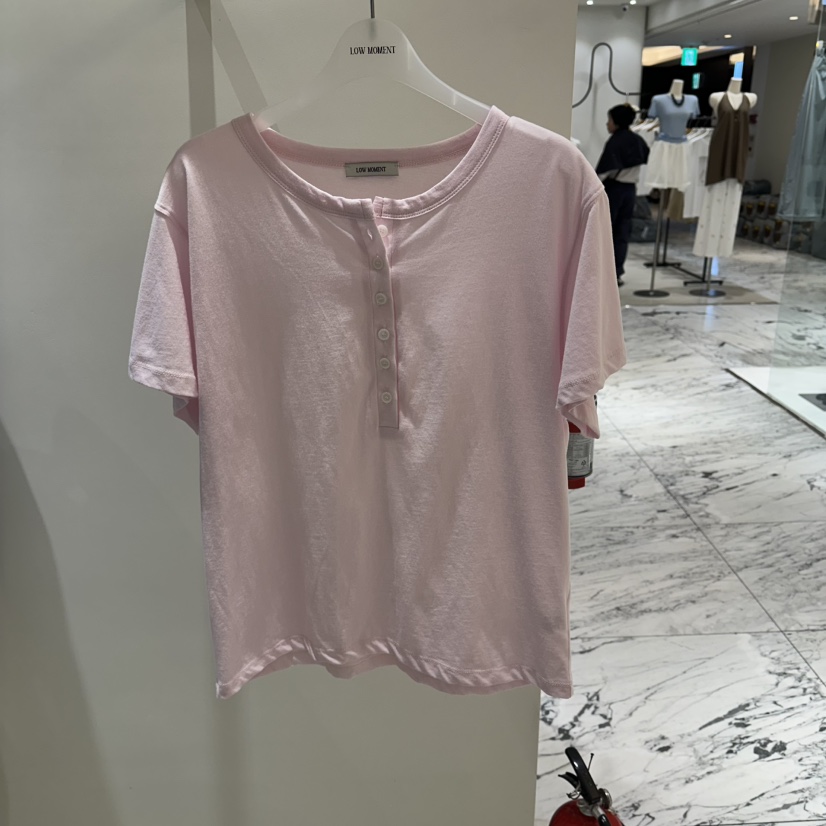 LOW MOMENT韓國東大門代購女士新品休閑時尚熱賣推薦T恤LOW MOMENTT恤圖色2