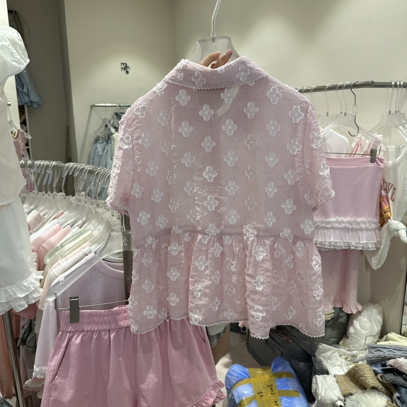 MIMME/LOOKK韓國直郵女士新品推薦人氣26夏季襯衫蕾絲衫MIMME/LOOKK襯衫/蕾絲衫