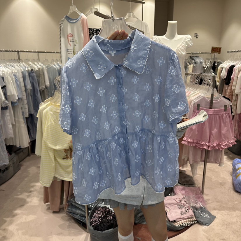 MIMME/LOOKK韓國直郵女士新品推薦人氣26夏季襯衫蕾絲衫MIMME/LOOKK襯衫/蕾絲衫圖色2