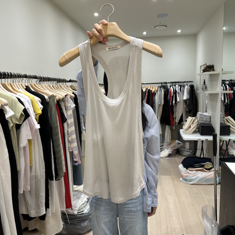 NOTTINGHAM/AVECNOUS/MODEST韓國直郵實拍女裝新品時尚吊帶背心無袖NOTTINGHAM/AVECNOUS/MODEST吊帶/背心圖色4