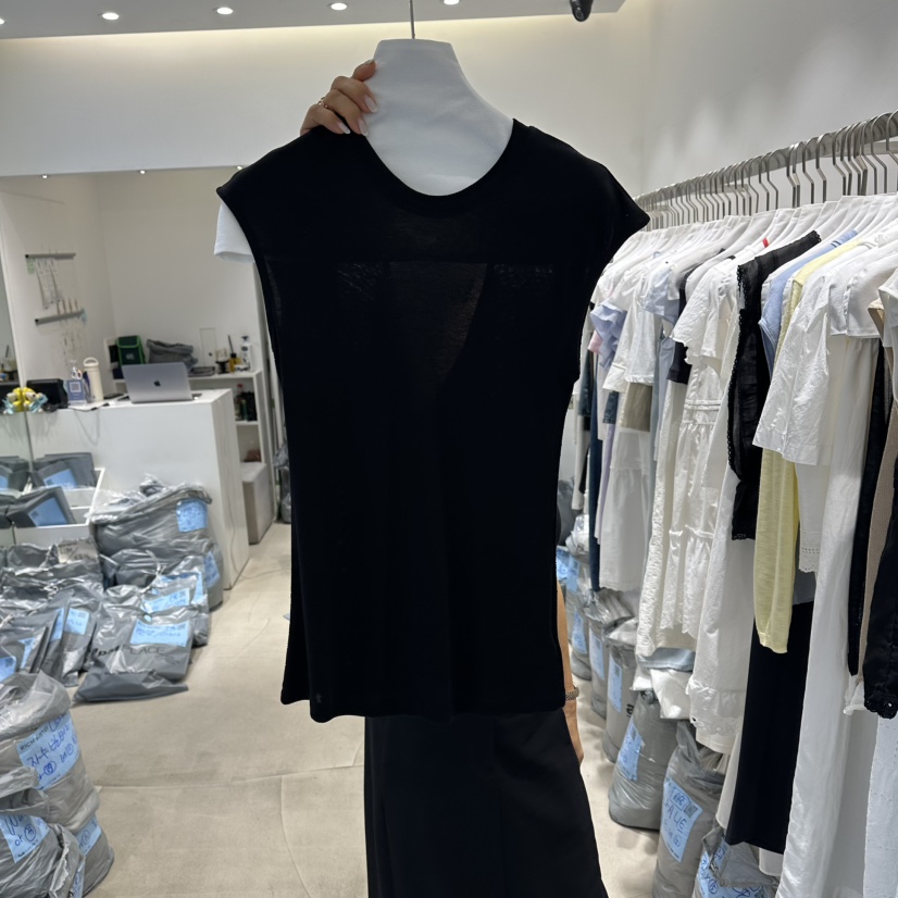 RICH SISTER東大門實拍韓國女裝新品休閑熱賣時尚T恤開衩RICH SISTERT恤圖色3
