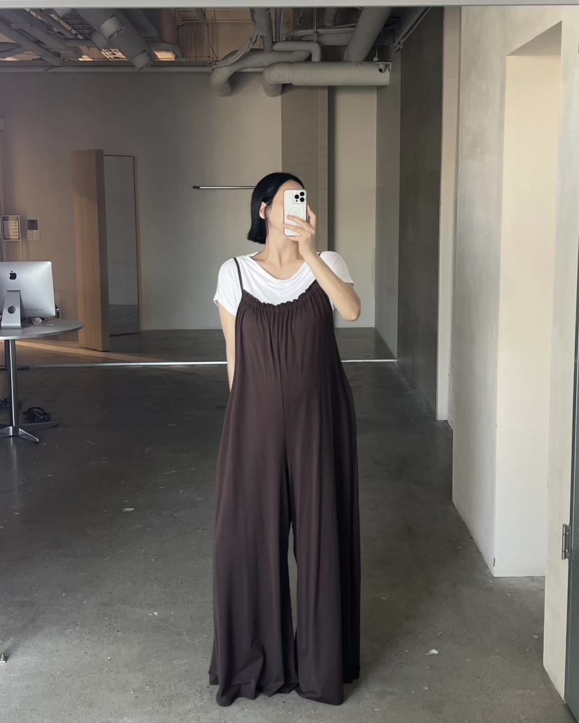 VERNI東大門實拍韓國女士新品推薦休閑時尚背帶褲不含內搭VERNI背帶褲