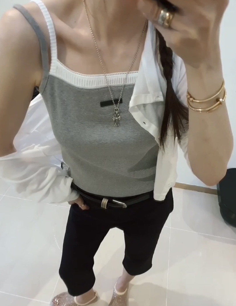 GENTLE B/LOVENTINA韓國直郵實拍女士新品26夏季吊帶背心不含無袖GENTLE B/LOVENTINA吊帶/背心