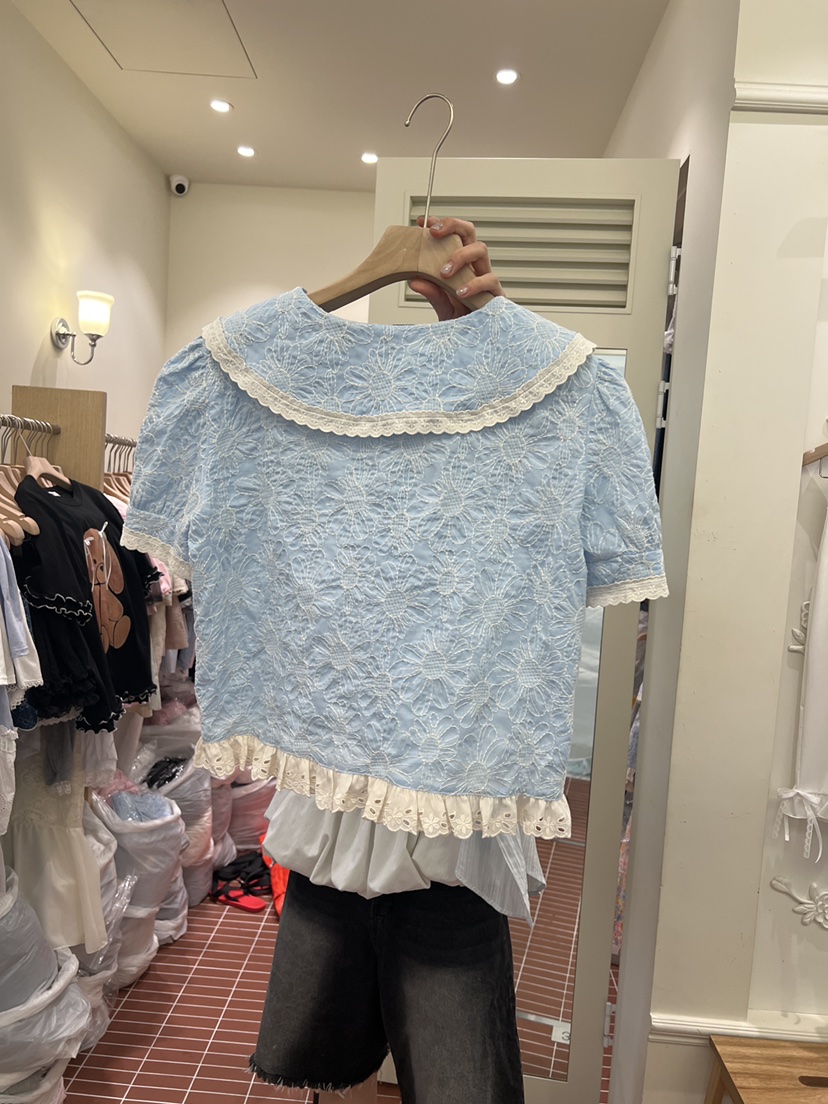 BE&amp;BE韓國直郵女士新款休閑26夏季時尚熱賣襯衫蕾絲衫BE&be襯衫/蕾絲衫