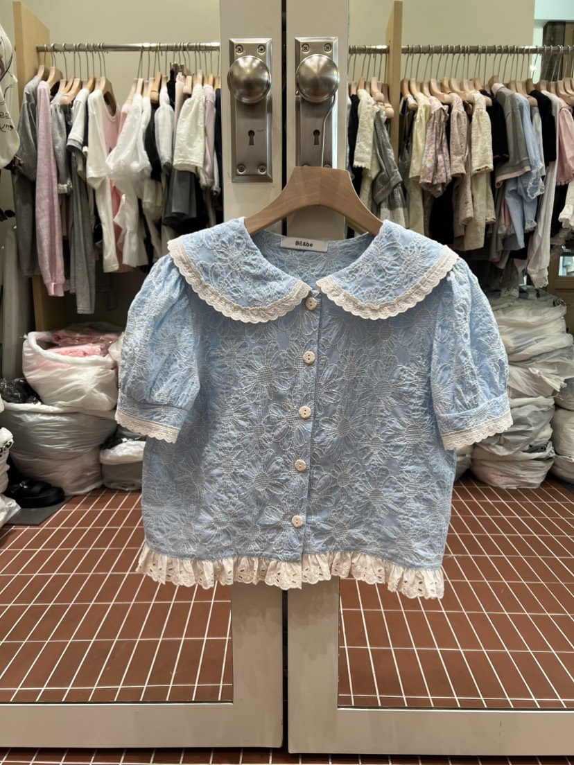 BE&amp;BE韓國直郵女士新款休閑26夏季時尚熱賣襯衫蕾絲衫BE&be襯衫/蕾絲衫圖色1
