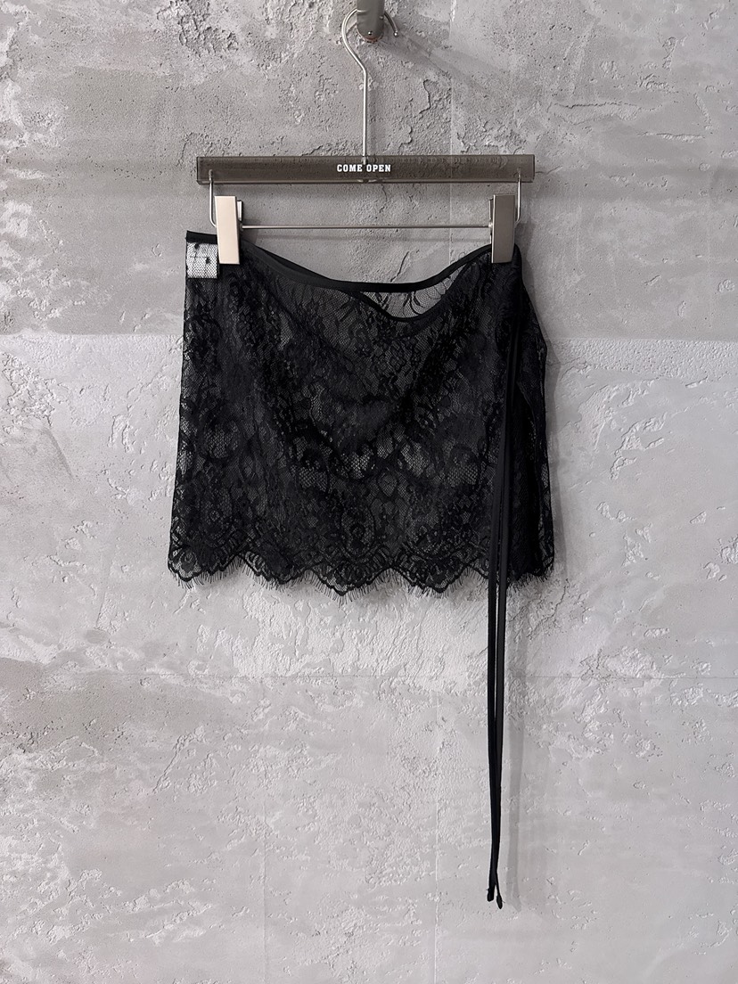 COME OPEN/HAPER韓國直郵女裝新品時尚人氣短裙腰帶蕾絲CMOP/COME OPEN-HAPER短裙圖色2