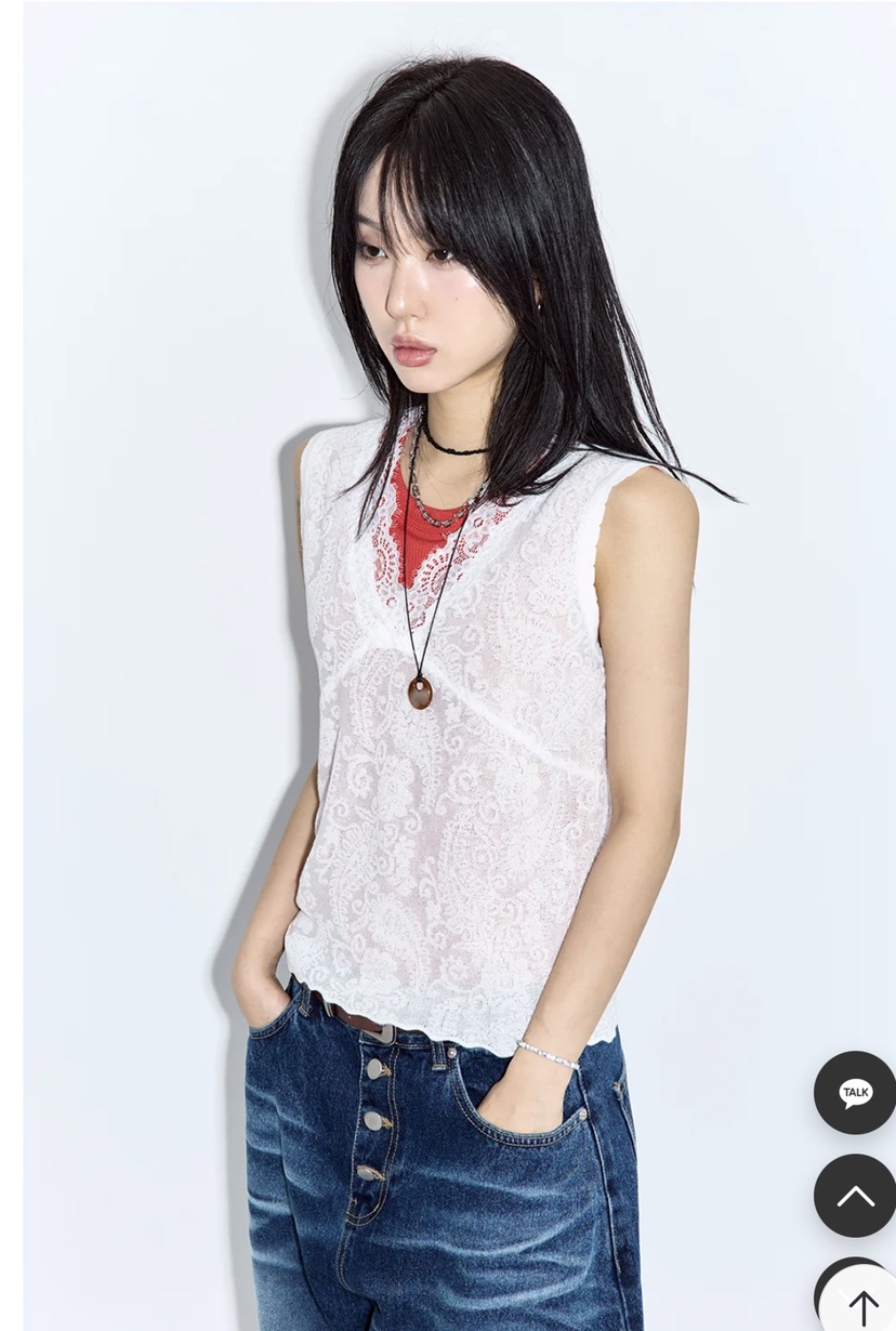T STOR-티스토리-OT韓國直郵實拍女裝新品吊帶背心不含內搭蕾絲T STOR-2件起吊帶/背心