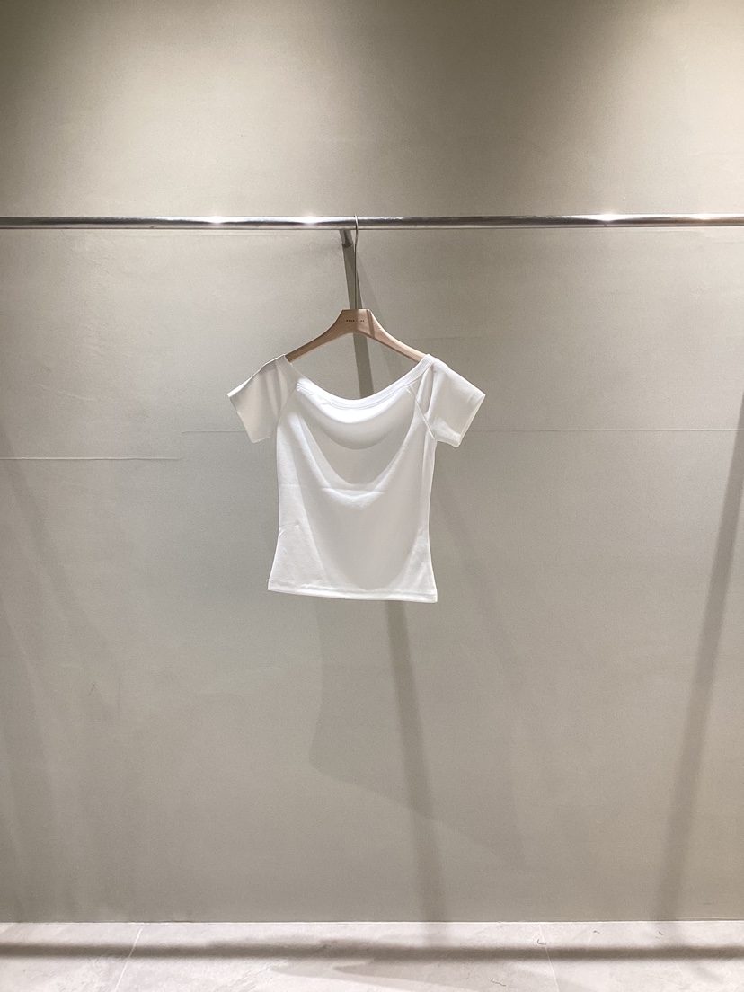 NEAR LEAP-P韓國東大門直郵女士新品休閑人氣26夏季T恤露肩NEAR LEAP/The N:LT恤圖色1