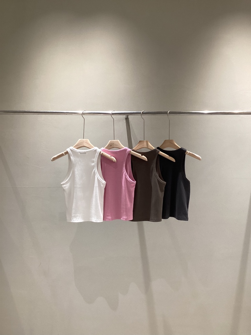 NEAR LEAP-P韓國東大門直郵女裝新品推薦吊帶背心緞帶羅紋NEAR LEAP/The N:L吊帶/背心