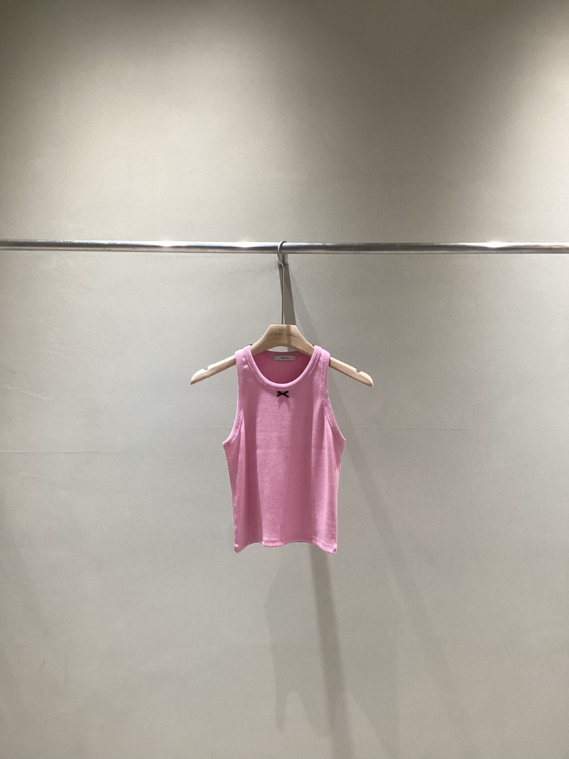 NEAR LEAP-P韓國東大門直郵女裝新品推薦吊帶背心緞帶羅紋NEAR LEAP/The N:L吊帶/背心圖色2