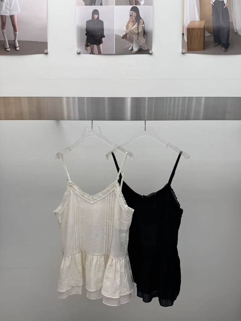 AMOOD韓國代購女士新品熱賣休閑人氣26夏季吊帶背心褶裥無袖AMOOD吊帶/背心