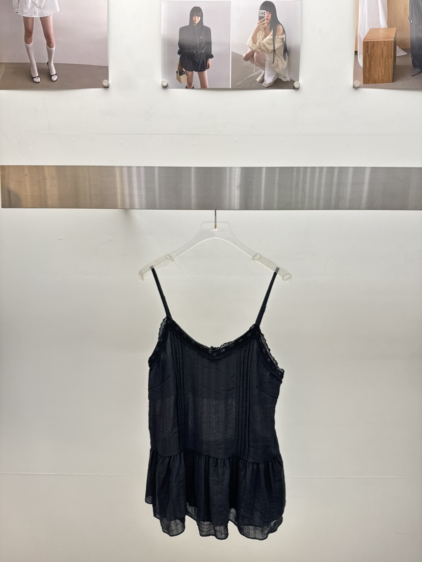 AMOOD韓國代購女士新品熱賣休閑人氣26夏季吊帶背心褶裥無袖AMOOD吊帶/背心圖色2